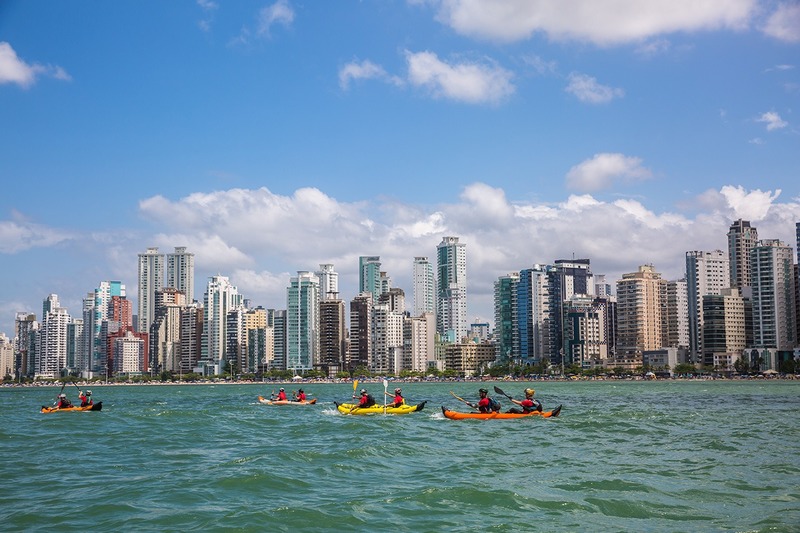 Kayaking at Kraft Race in Brazil