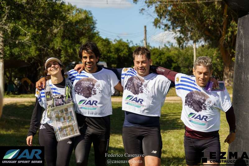Smiles on the finish line at Charrua Extremo Smiles on the finish line at Charrua Extremo