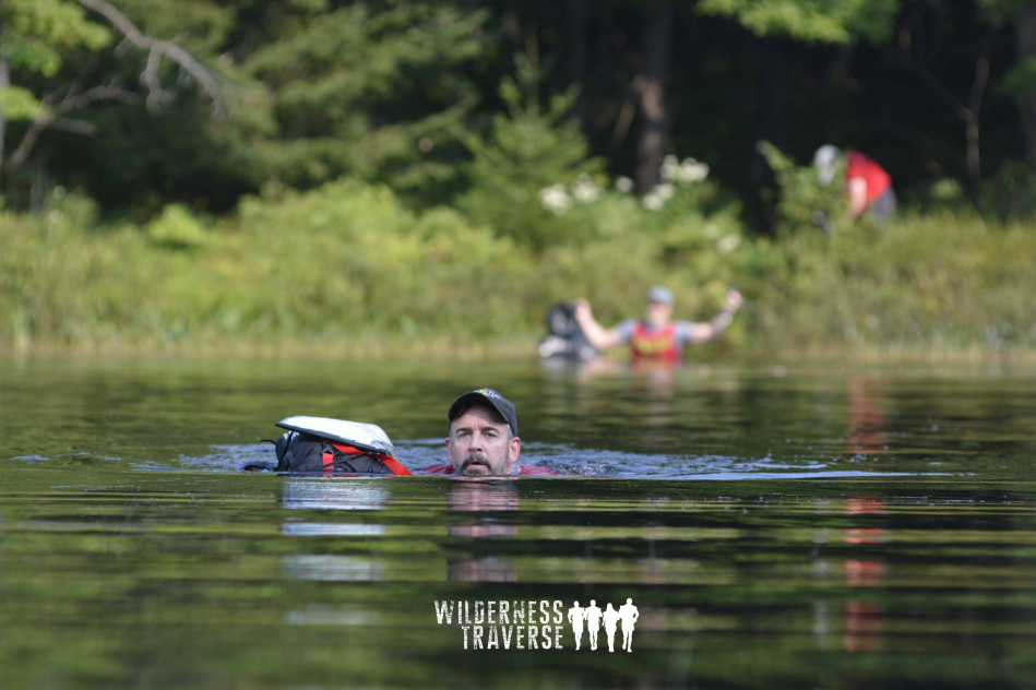 River crossing at Wilderness Traverse River crossing at Wilderness Traverse